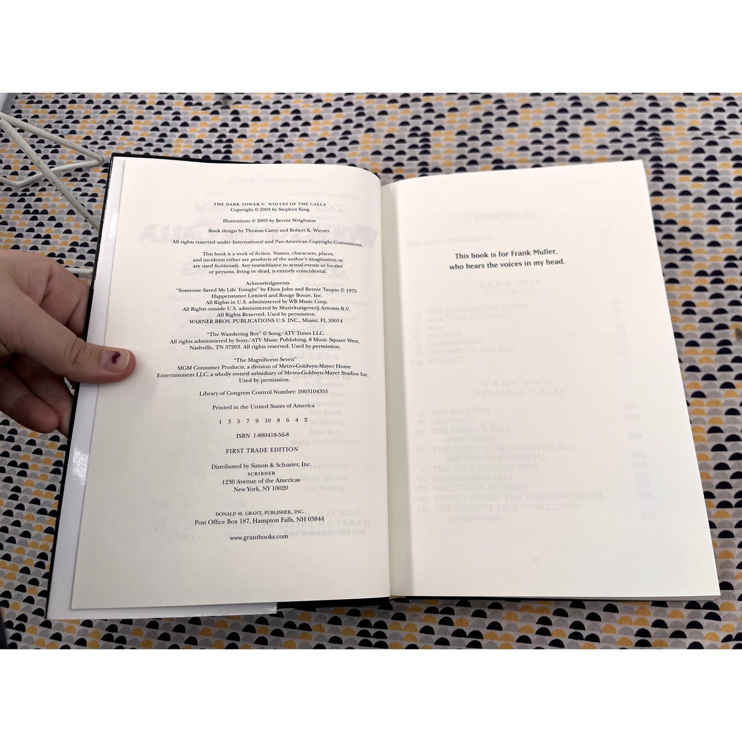 Wolves of the Calla - The Dark Tower V - Stephen King - Grant Books - 1st Edition 1st Printing