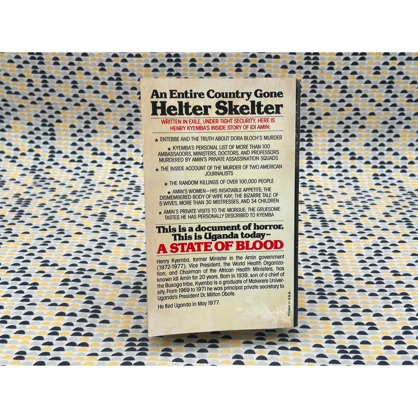 A State Of Blood - Inside Story of Idi Amin - Henry Kyemba - Ace - Paperback