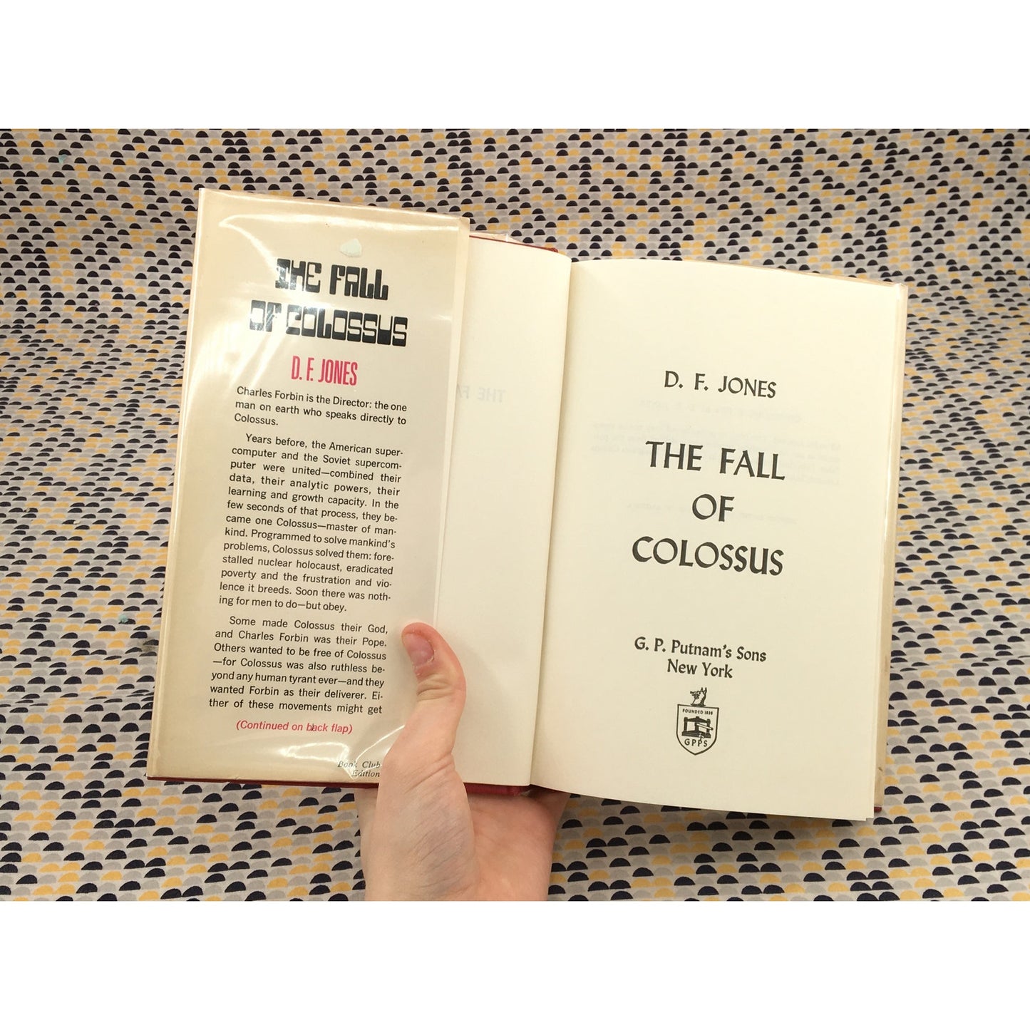 The Fall of Colossus - D. F. Jones - Putnam - Hardcover - Club Edition