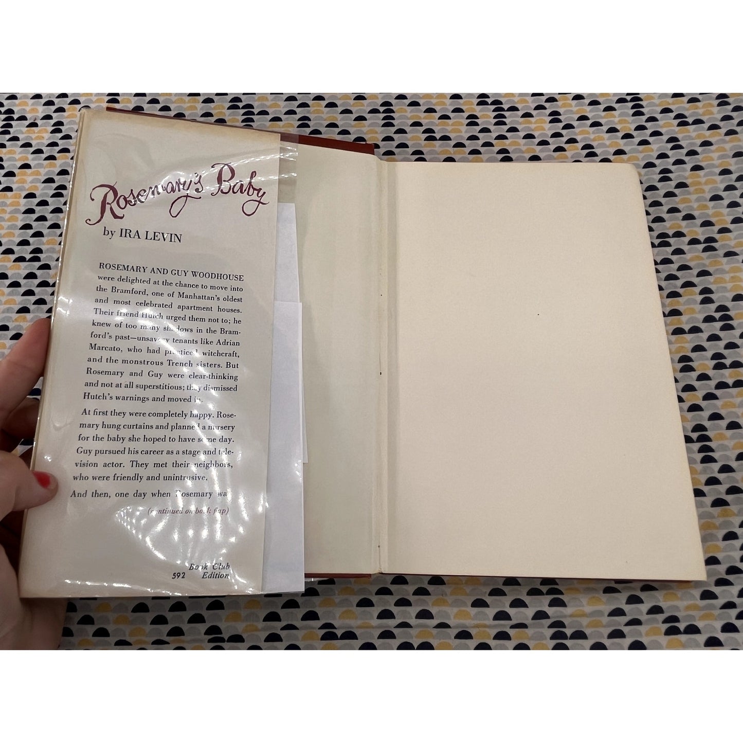 Rosemary's Baby - Ira Levin - Vintage Hardcover - Random House - Club Edition