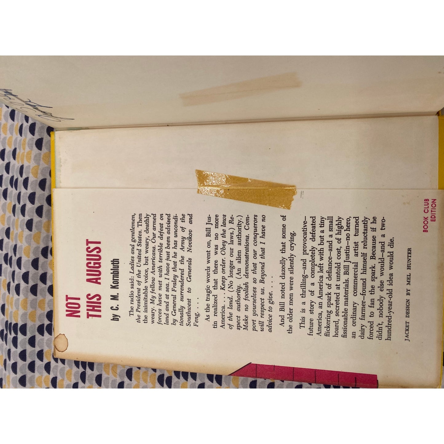 Not This August - C. M Kornbluth - Doubleday - Hardcover