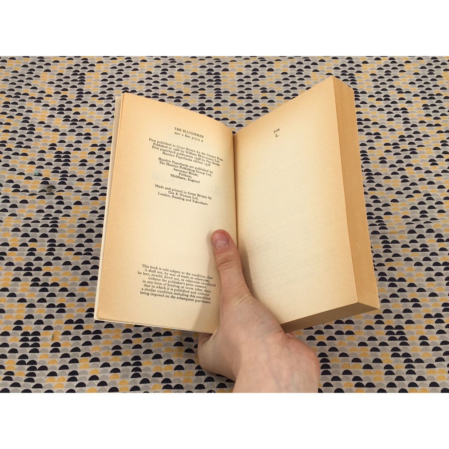 The Blunderer - Patricia Highsmith - Hamlyn - Paperback