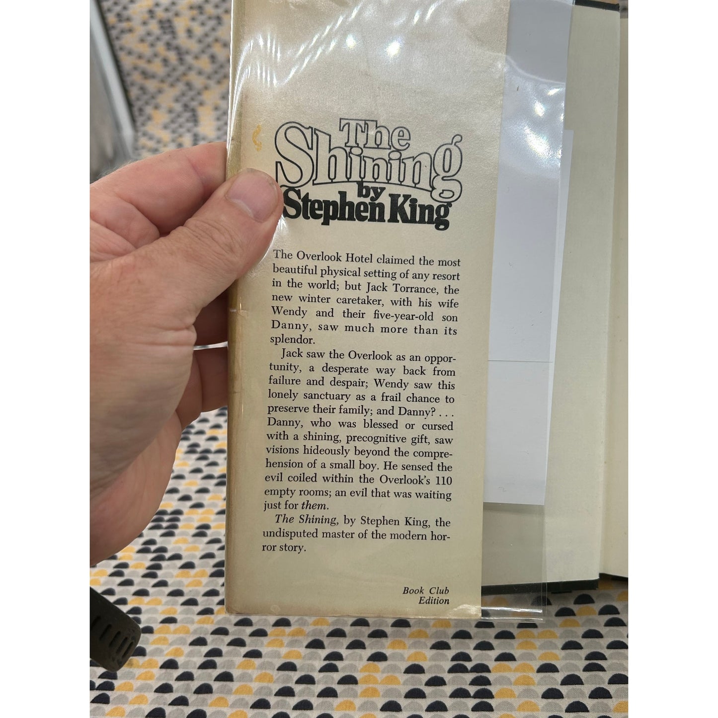 Stephen King - The Shining - Hardcover - Doubleday - Club Edition S19 Gutter Code