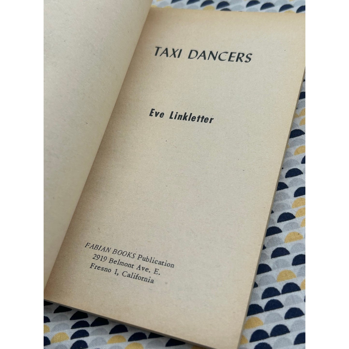 Taxi Dancers - Eve Linkletter - Fabian Books - Sleaze - Vintage Paperbacks