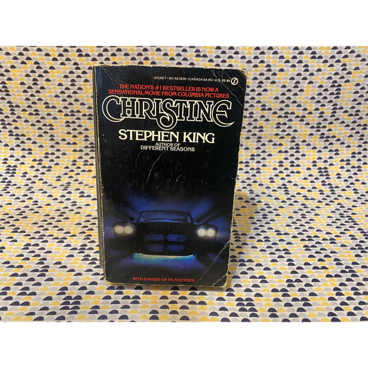 Christine - Stephen King - Vintage Paperback Book - Signet Books