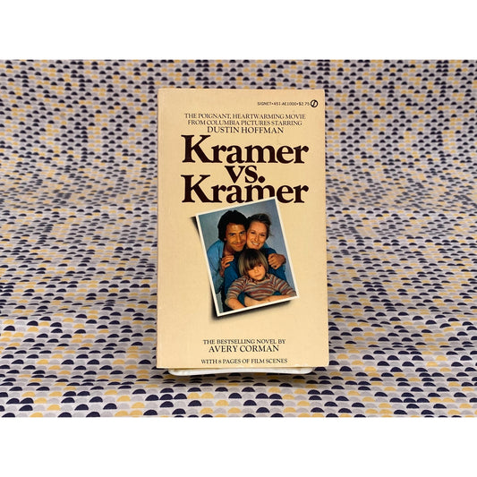 Kramer Vs. Kramer - Avery Corman - Vintage Paperback Book - Signet Edition