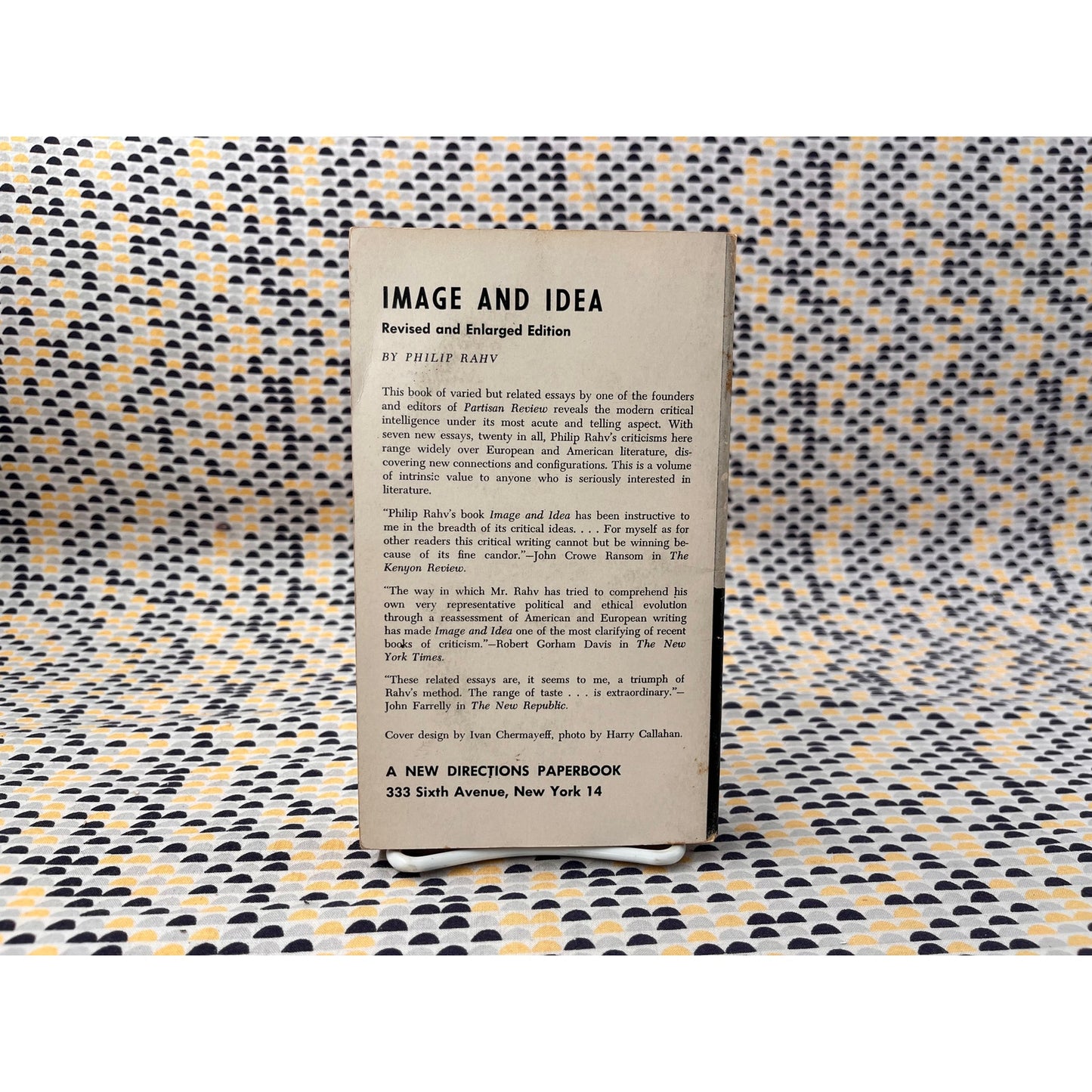 Image and Idea - Philip Rahv - New Directions Book - Paperback