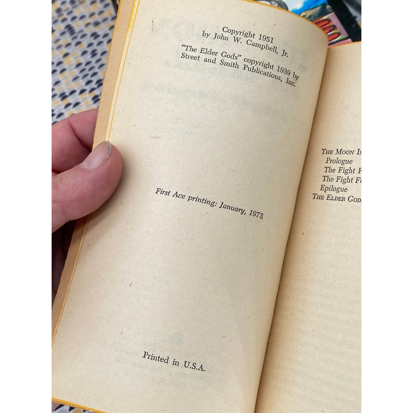 The Moon Is Hell - John W. Campbell - Vintage Paperback Book - Ace Edition