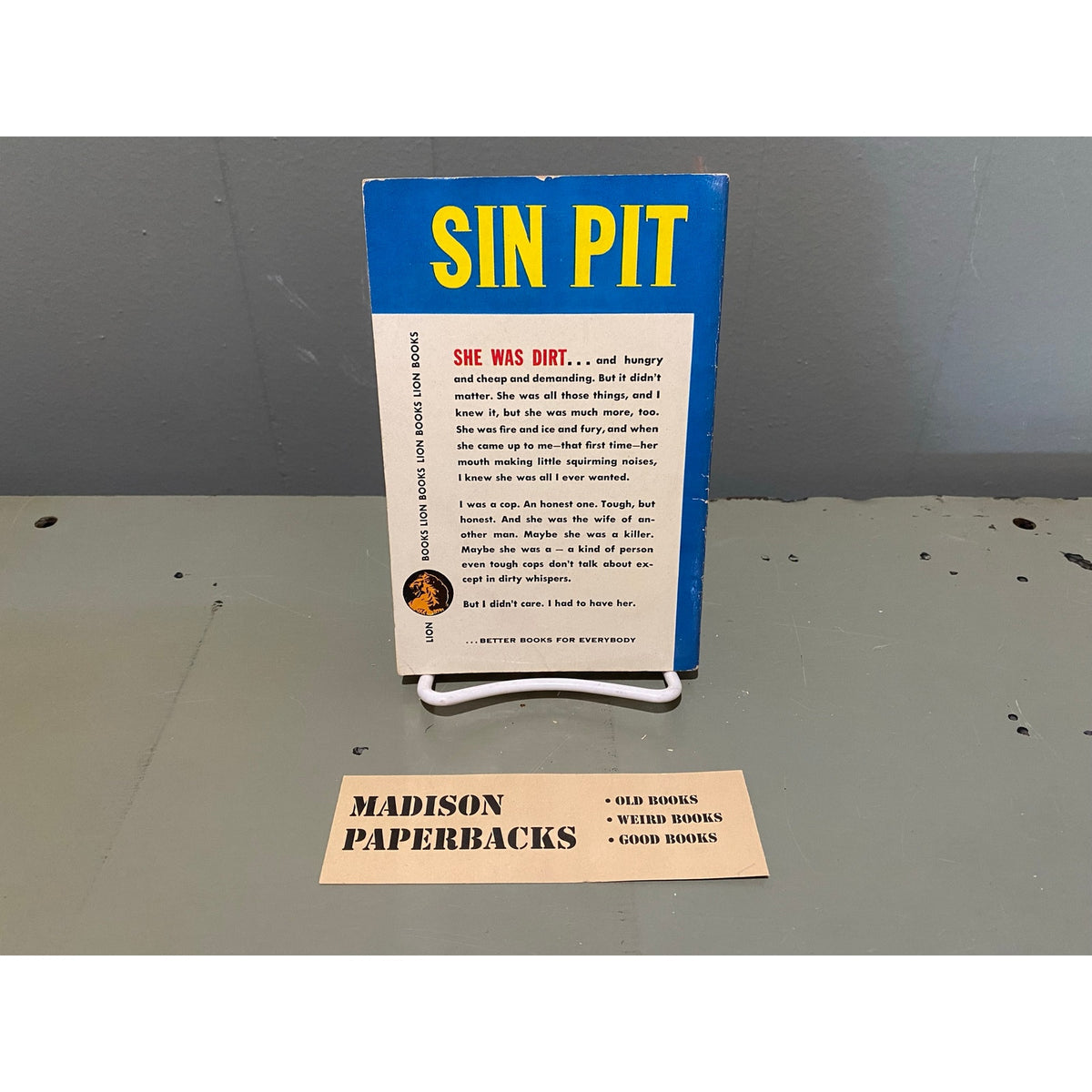 Sin Pit - Paul S. Meskil - Lion 198 - Sleaze - Vintage Paperbacks