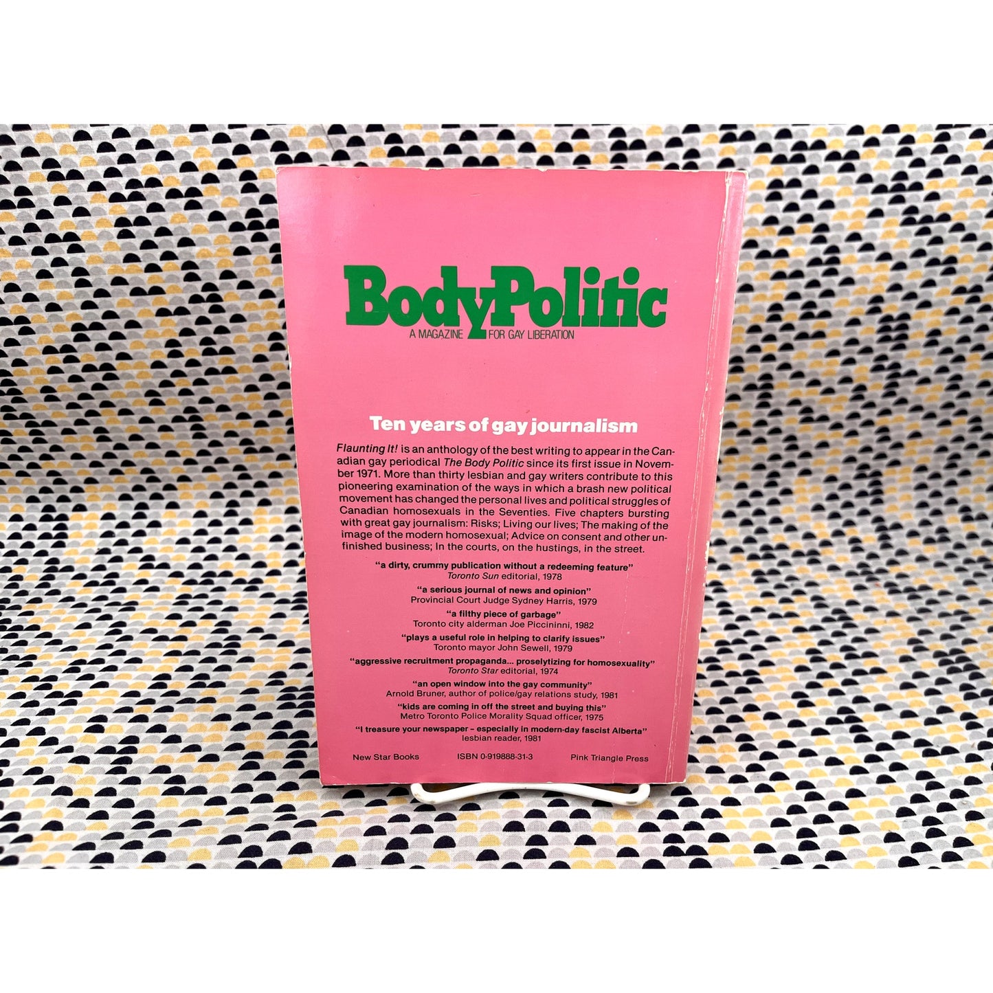 Flaunting It! A Decade of Gay Journalism from The Body Politic - Ed. Ed Jackson & Stan Persky - New Star Books - Paperback
