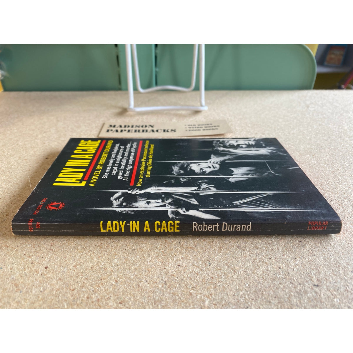 Lady in a Cage - Robert Durand - Popular Library - Movie Tie-In Edition