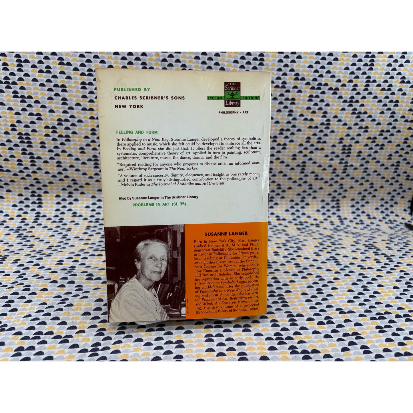 Feeling And Form - Susanne K. Langer - Scribners - Paperback