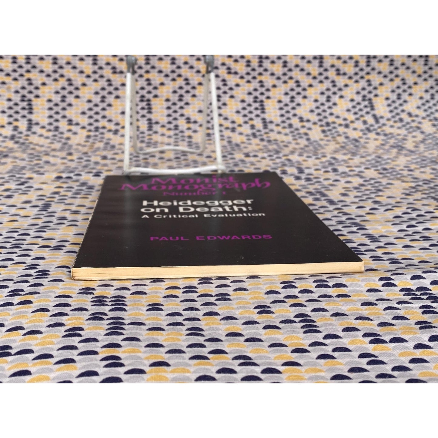 Monist Monograph Number I - Heidegger On Death: A Critical Evaluation - Paul Edwards - Vintage Paperback Book -The Hegeler Institute Edition