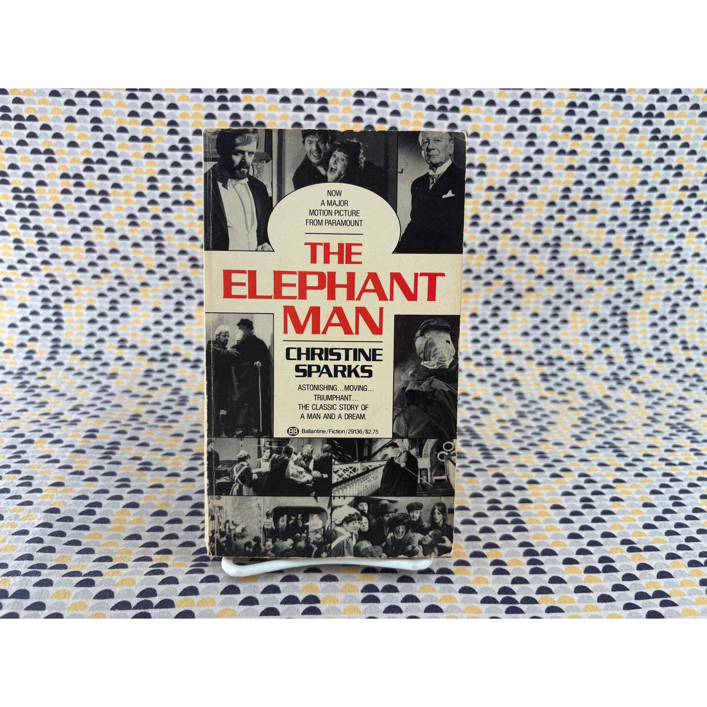 The Elephant Man - Christine Sparks - David Lynch - Movie Novelization - Vintage Paperback Book - Movie Tie-In - Ballantine Books-
