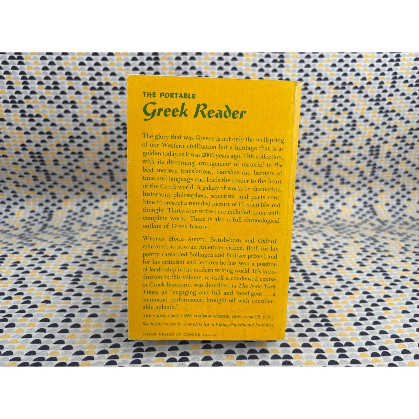 The Portable Greek Reader - W. H. Auden - Viking - Paperback