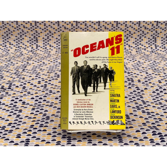Ocean's 11 - Johnson and Russell - Movie Tie In - Vintage Paperback Book - 1960 Cardinal Edition