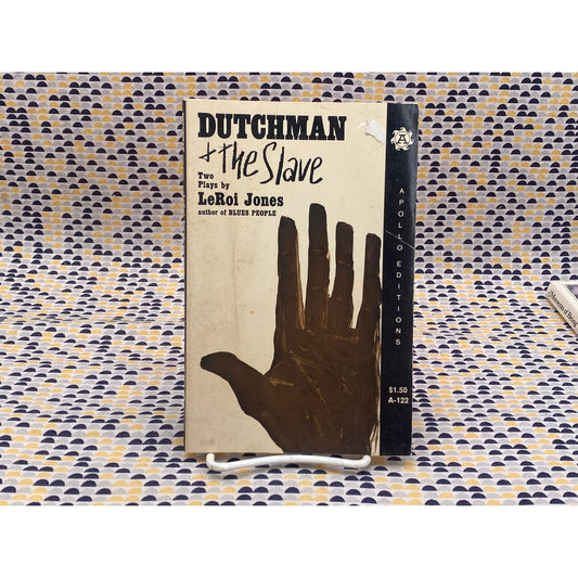 Dutchman and The Slave - LeRoi Jones - Vintage Paperback Book - Apollo Edition