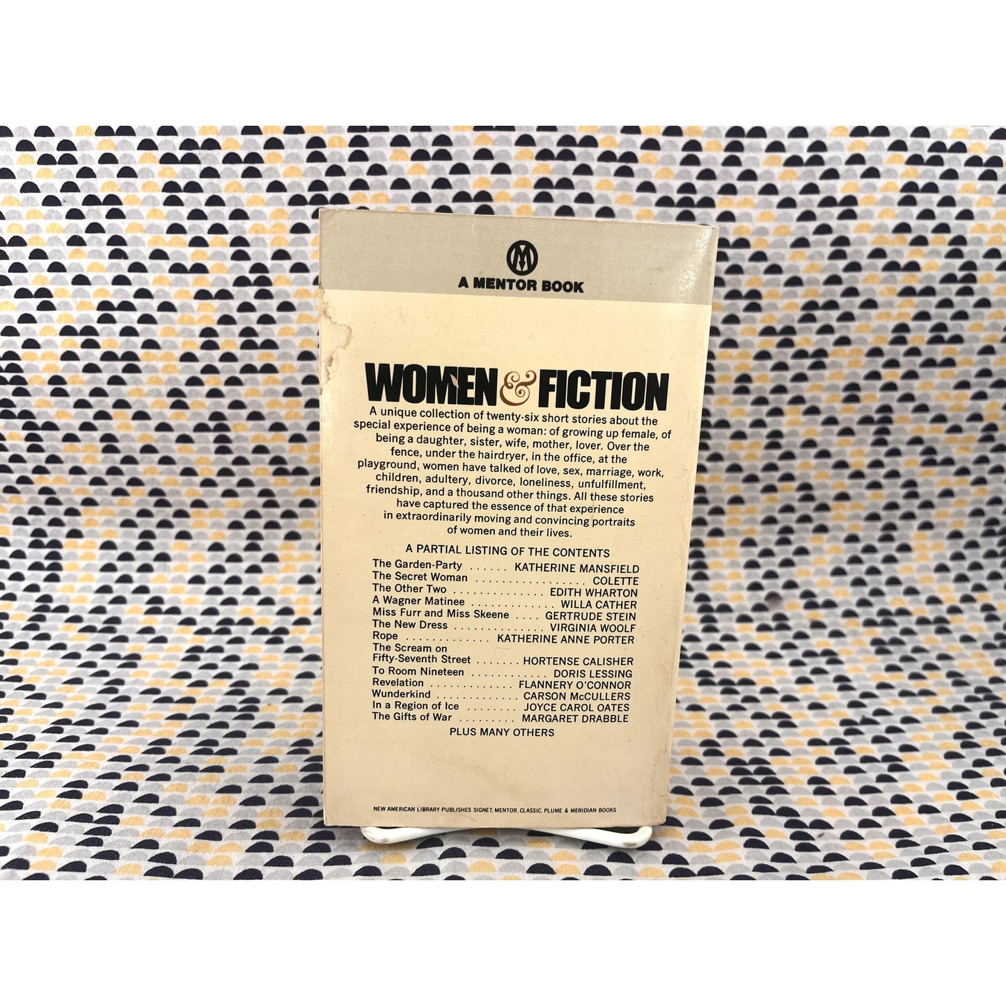 Women & Fiction - Short Stories - Woolf, Chopin, Collette, Flannery O'Connor