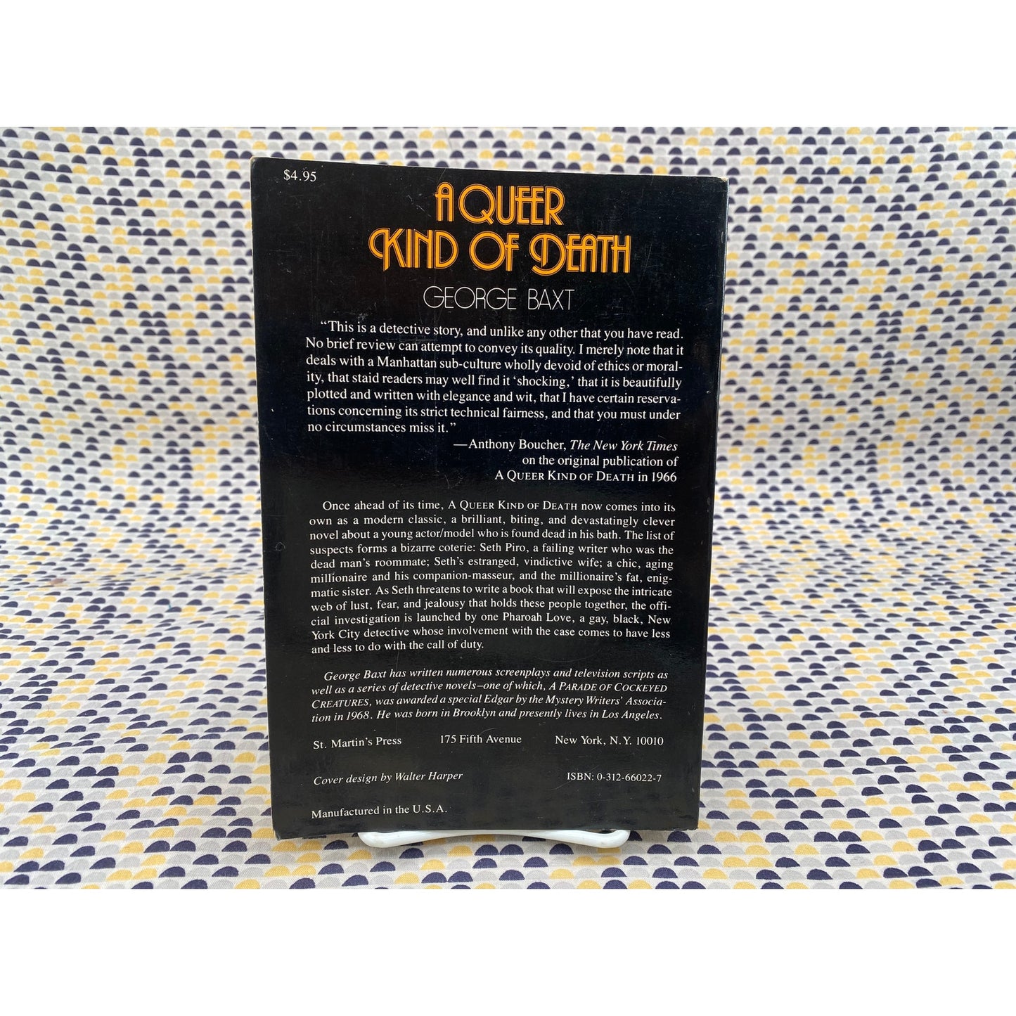 A Queer Kind Of Death - George Baxt - St Martins Press - Paperback