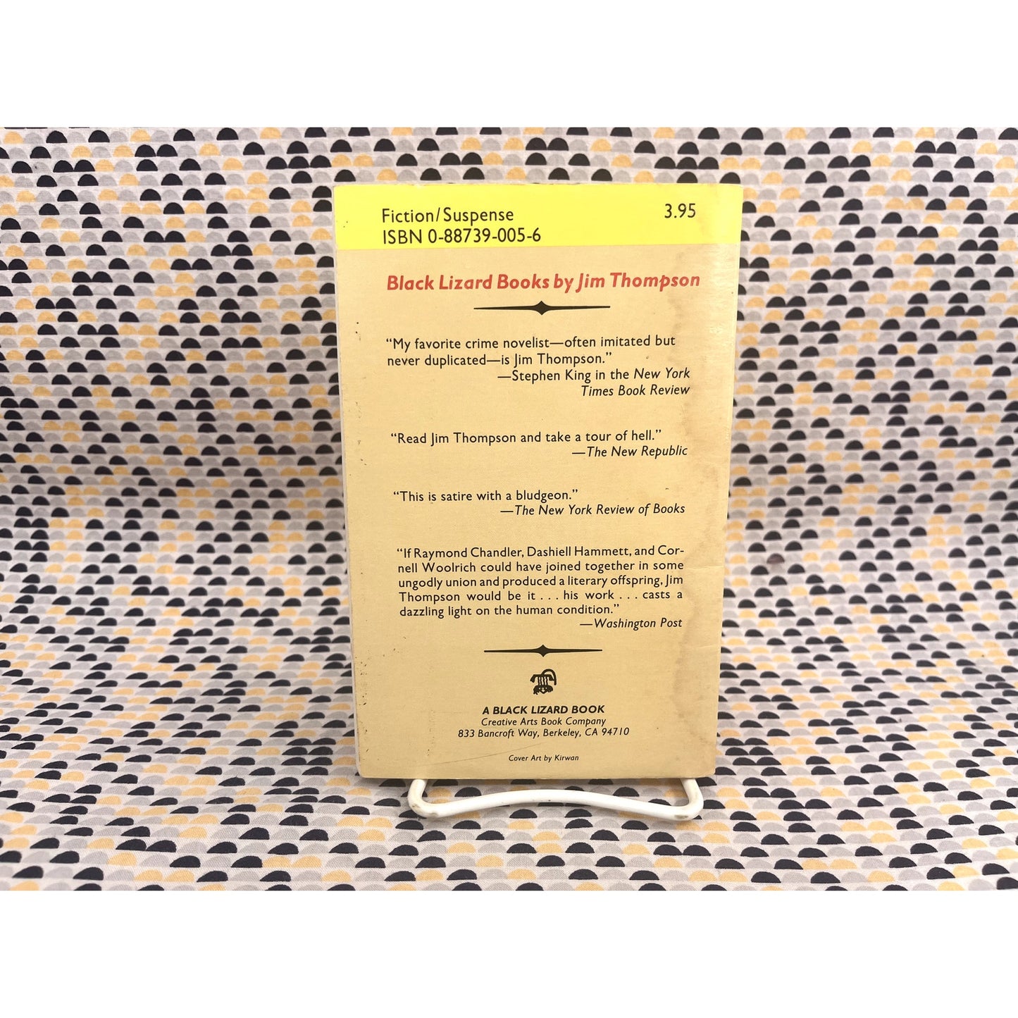 After Dark, My Sweet - Jim Thompson - Paperback Book - Black Lizard Edition