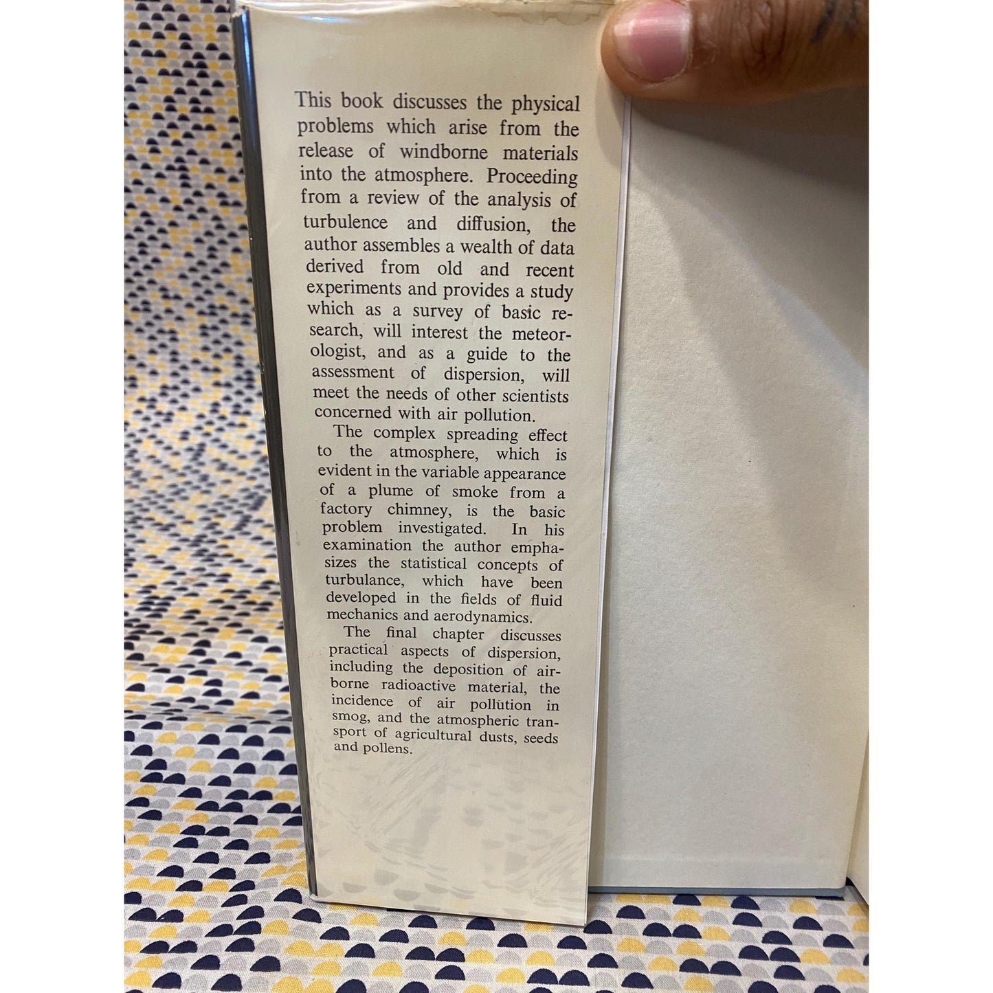 Atmospheric Diffusion - F. Pasquill - - Hardcover - 1962 D Von Nostrand Edition