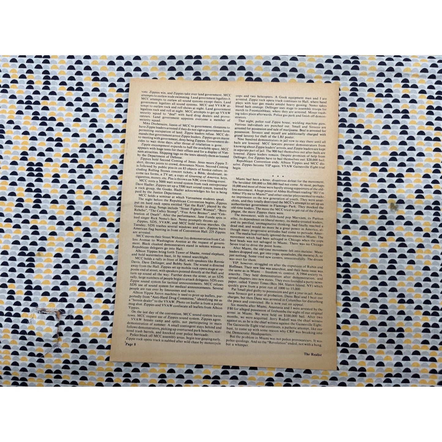 The Realist Magazine - Counterculture Newspaper- Vintage Paper