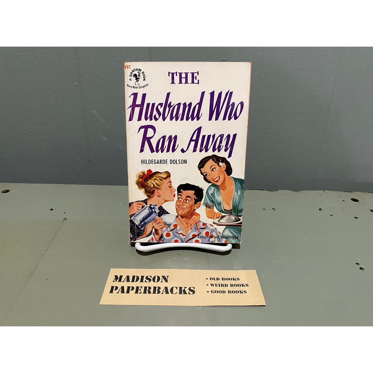 The Husband Who Ran Away - Hildegarde Dolson - Bantam 887 - Vintage Paperbacks