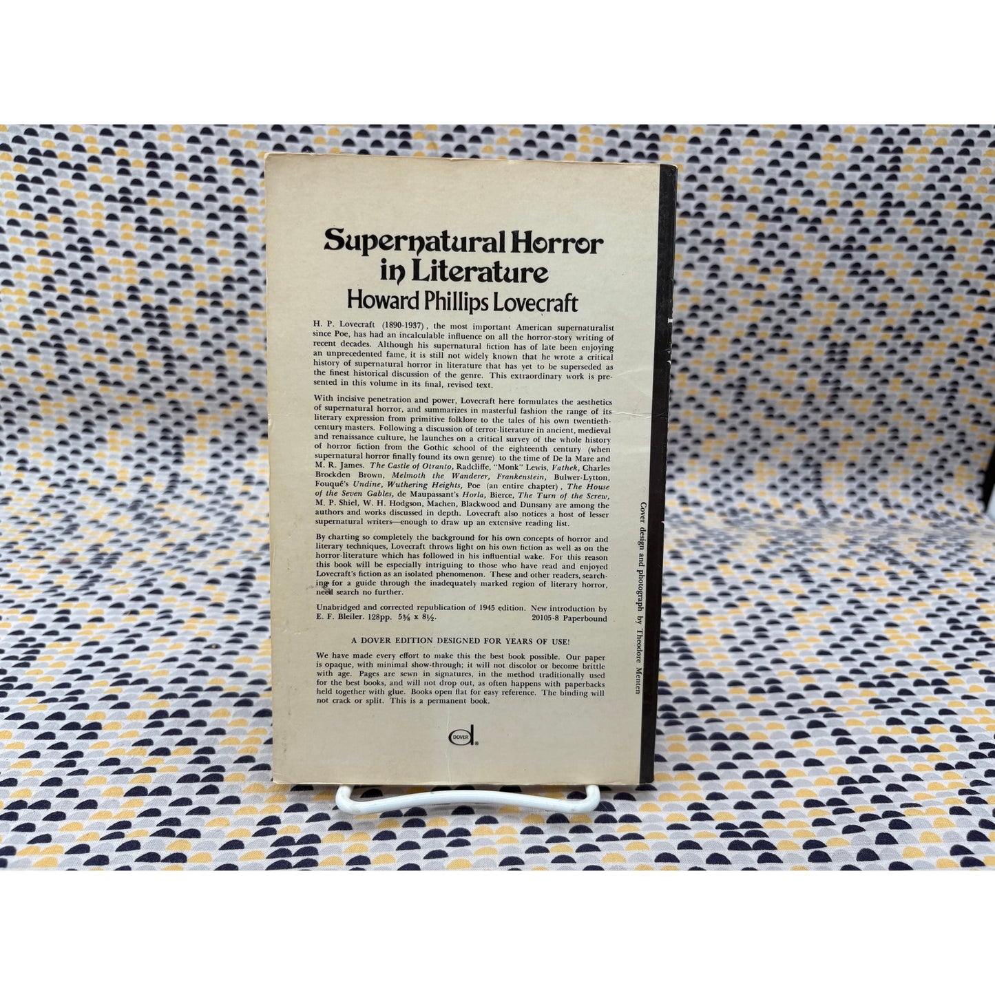 Supernatural Horror In Literature - Howard Phillips Lovecraft - Dover - Paperback