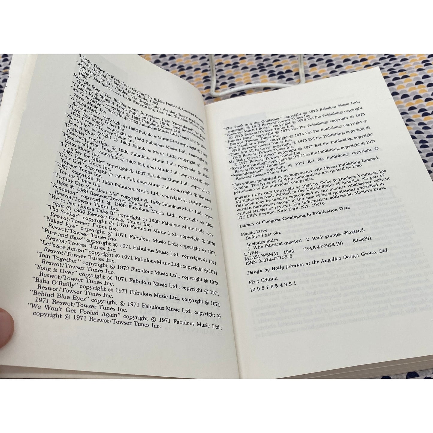 Before I Get Old - The Story of the Who - Dave Marsh - St. Martin's Press