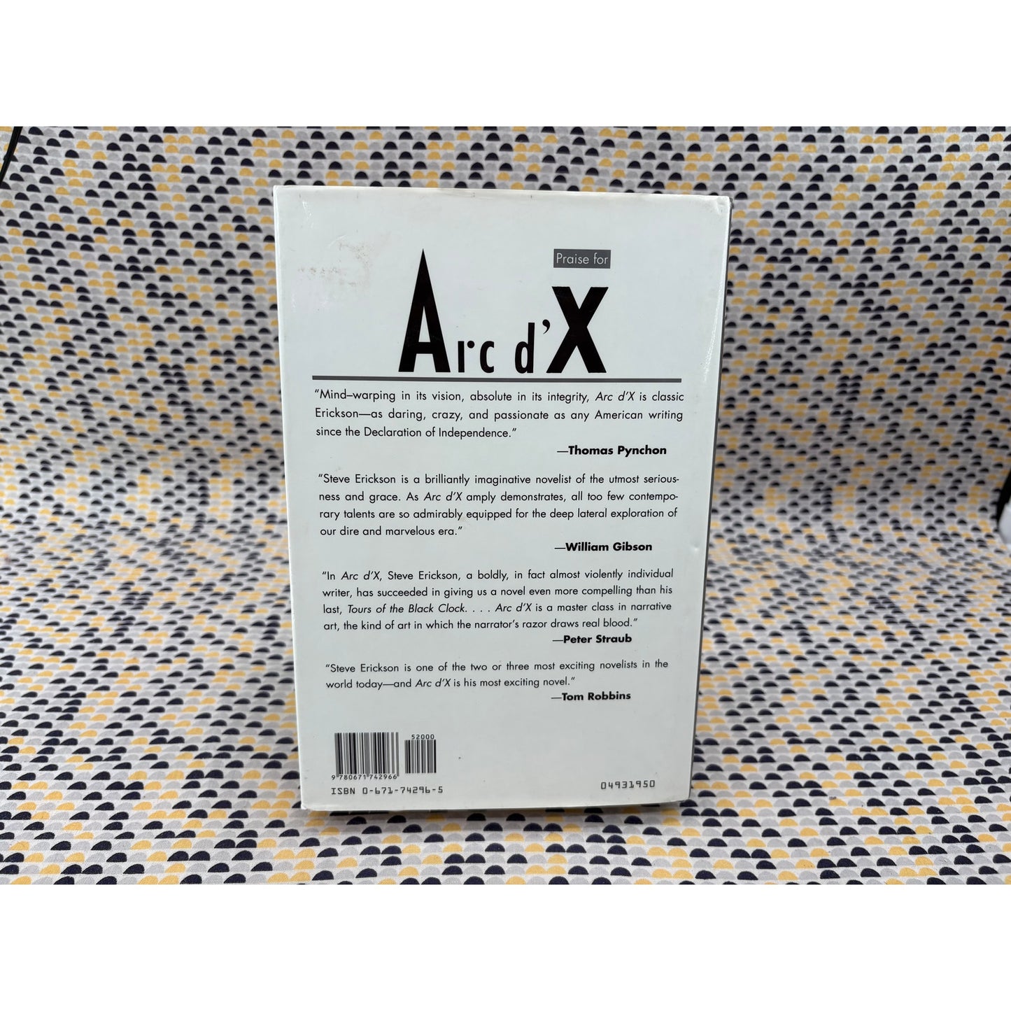 Arc d'X - Steve Erickson - Poseidon - Hardcover - 1st Edition 1st Printing