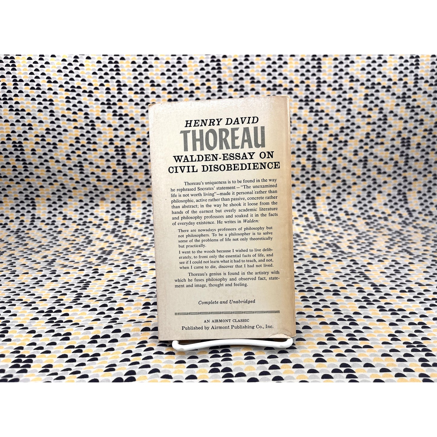 Walden-Essay on Civil Disobedience - Henry David Thoreau - Airmont Books - Paperback