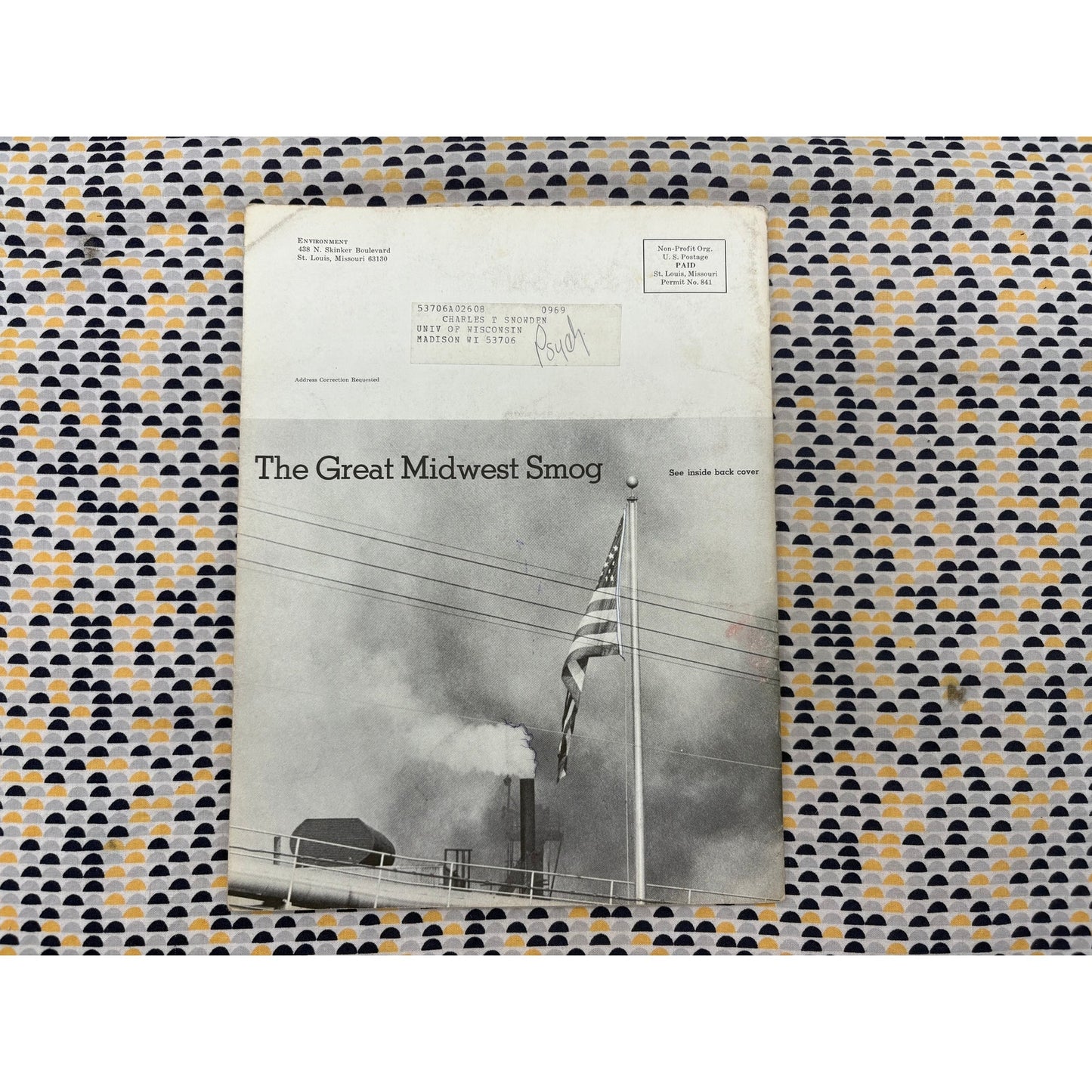 Environment Magazine  - October 1969 - Vintage Ecology -