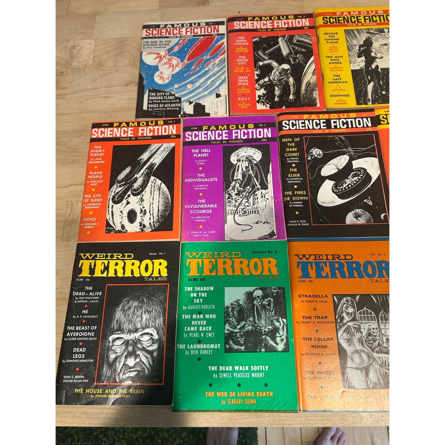 Acme Magazine of Horror - Weird Terror - Famous Science Fiction - Bizarre Fantasy - Complete Sets