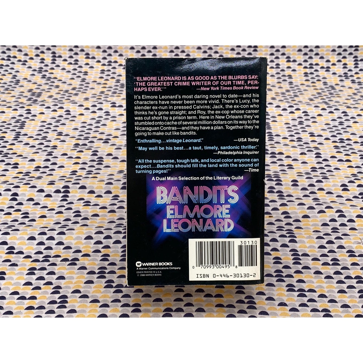 Bandits - Elmore Leonard - Vintage Paperback Book - Warner Books Edition