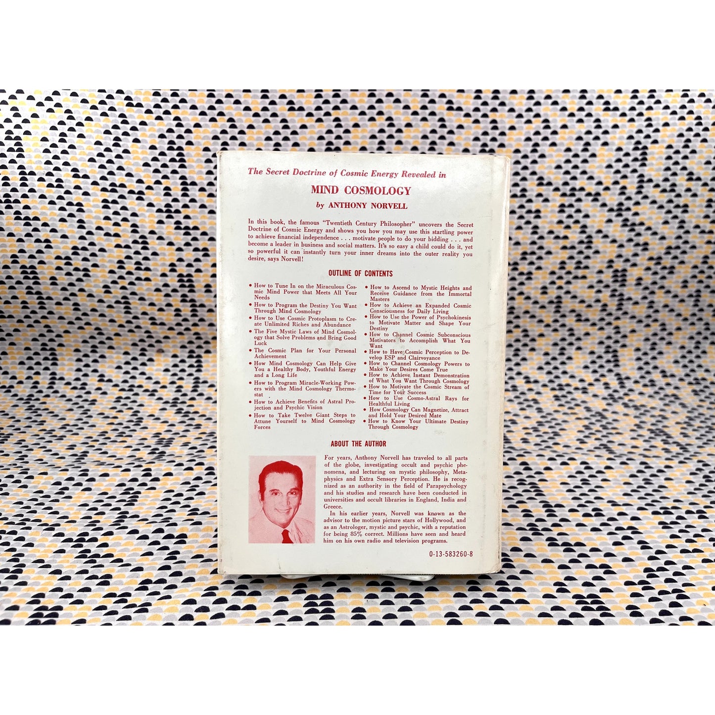 Mind Cosmology- Anthony Norvell -  Parker Publishing - Hard Cover