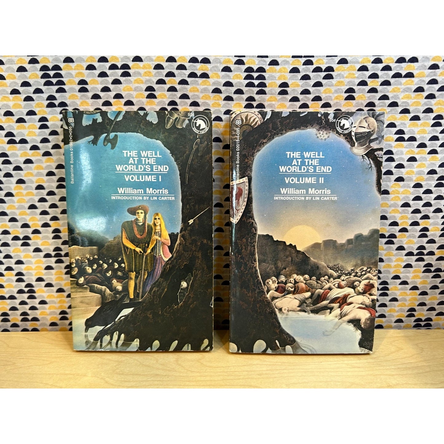 The Well At The World's End: Volume I and II - William Morris - Vintage Paperback Books - Ballantine Editions