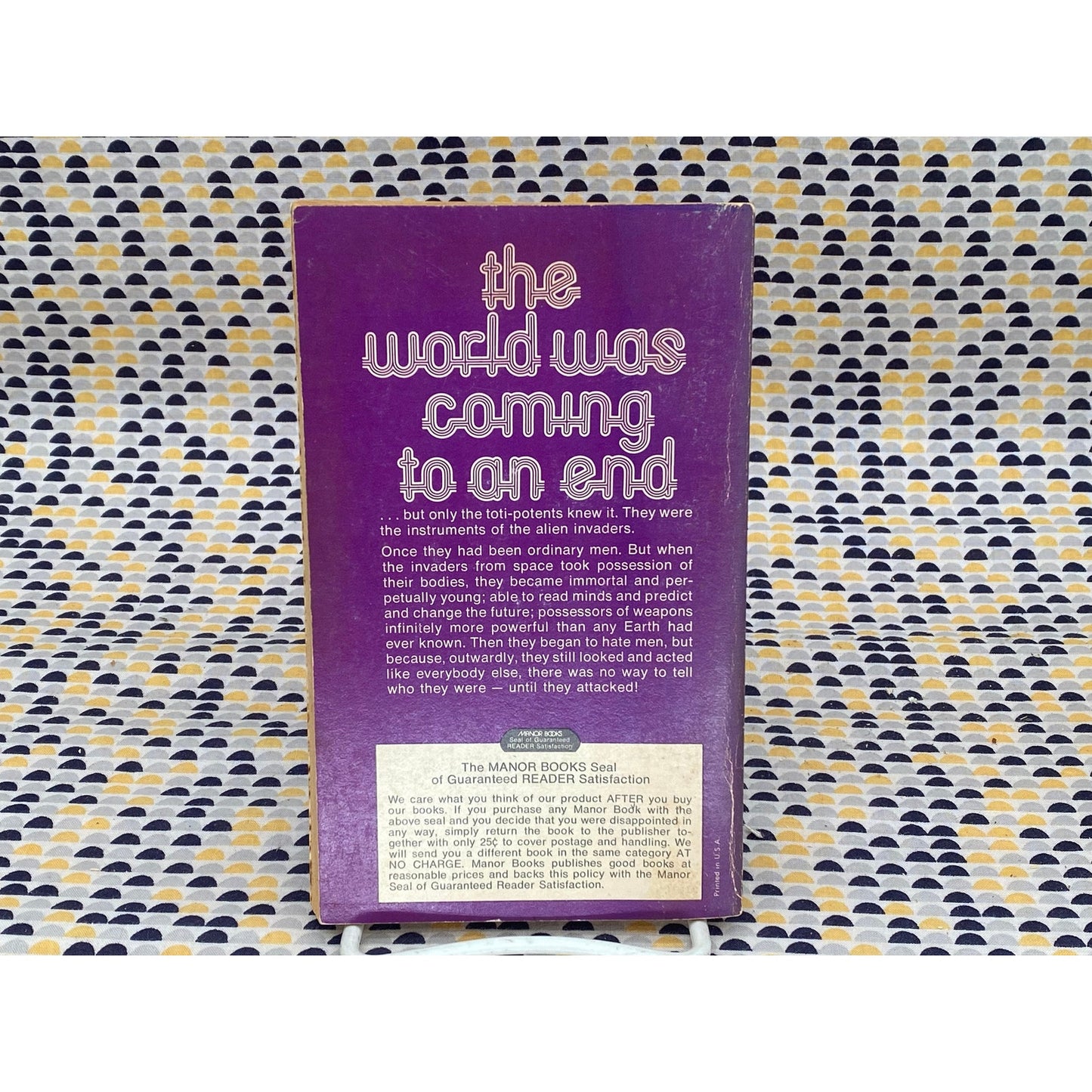 The Changeling - A.E. van Vogt - Vintage Paperback Book - Manor Edition