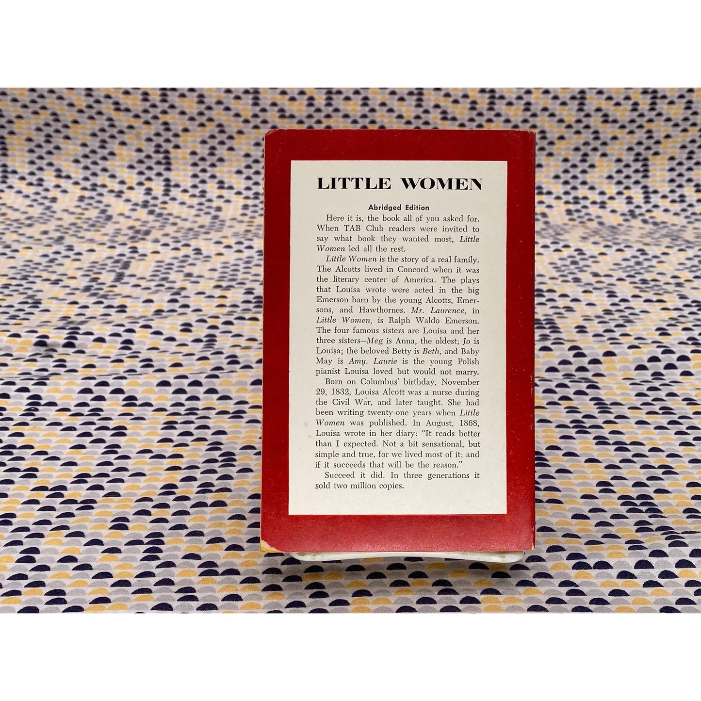 Little Women - Louisa May Alcott - Vintage Paperback Book - TAB Edition