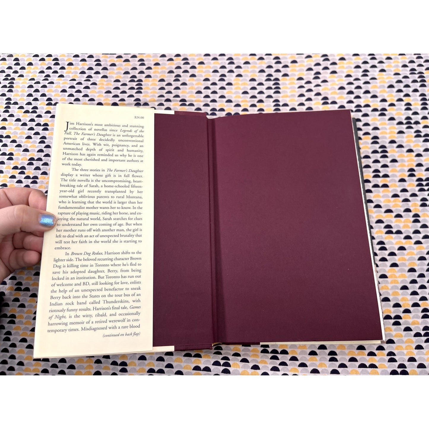 The Farmer's Daughter - Jim Harrison - Grove Press - Hardcover 1st Edition 1st Printing