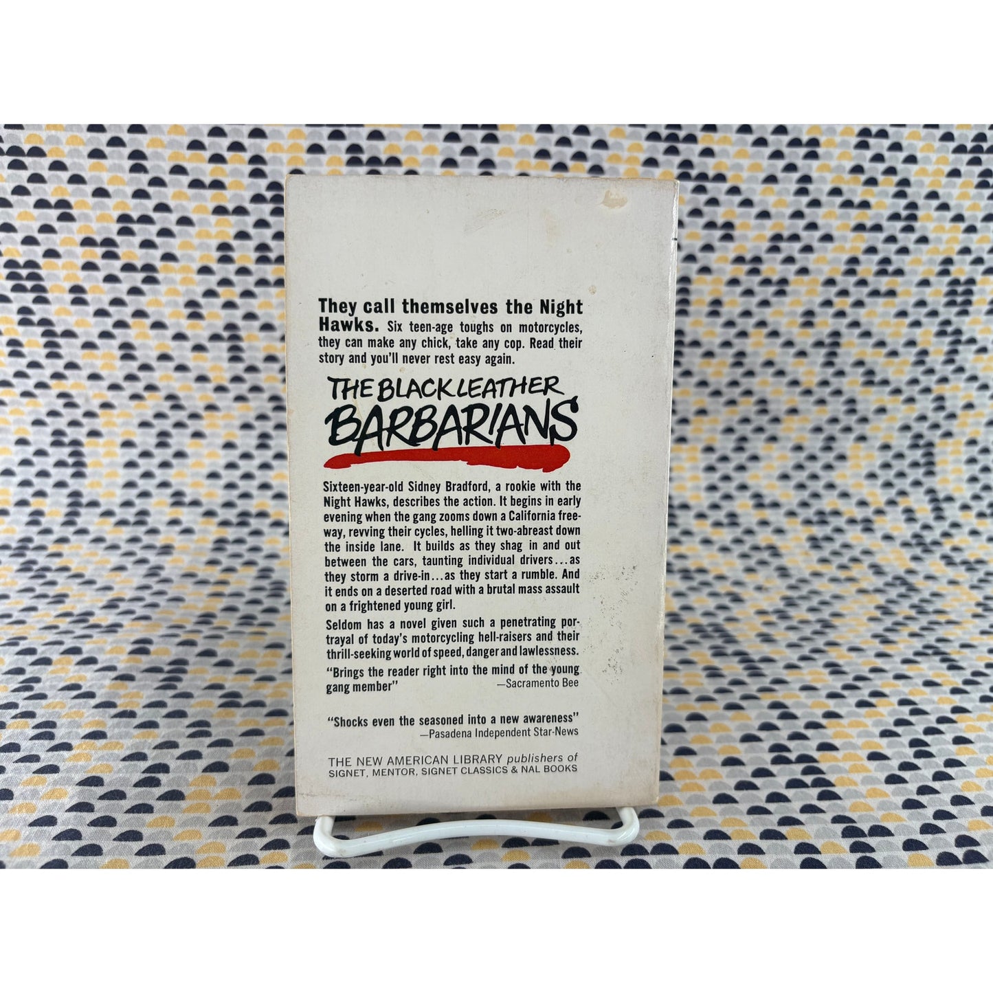 The Black Leather Barbarians - Pat Stadely - Vintage Paperback Book - Signet