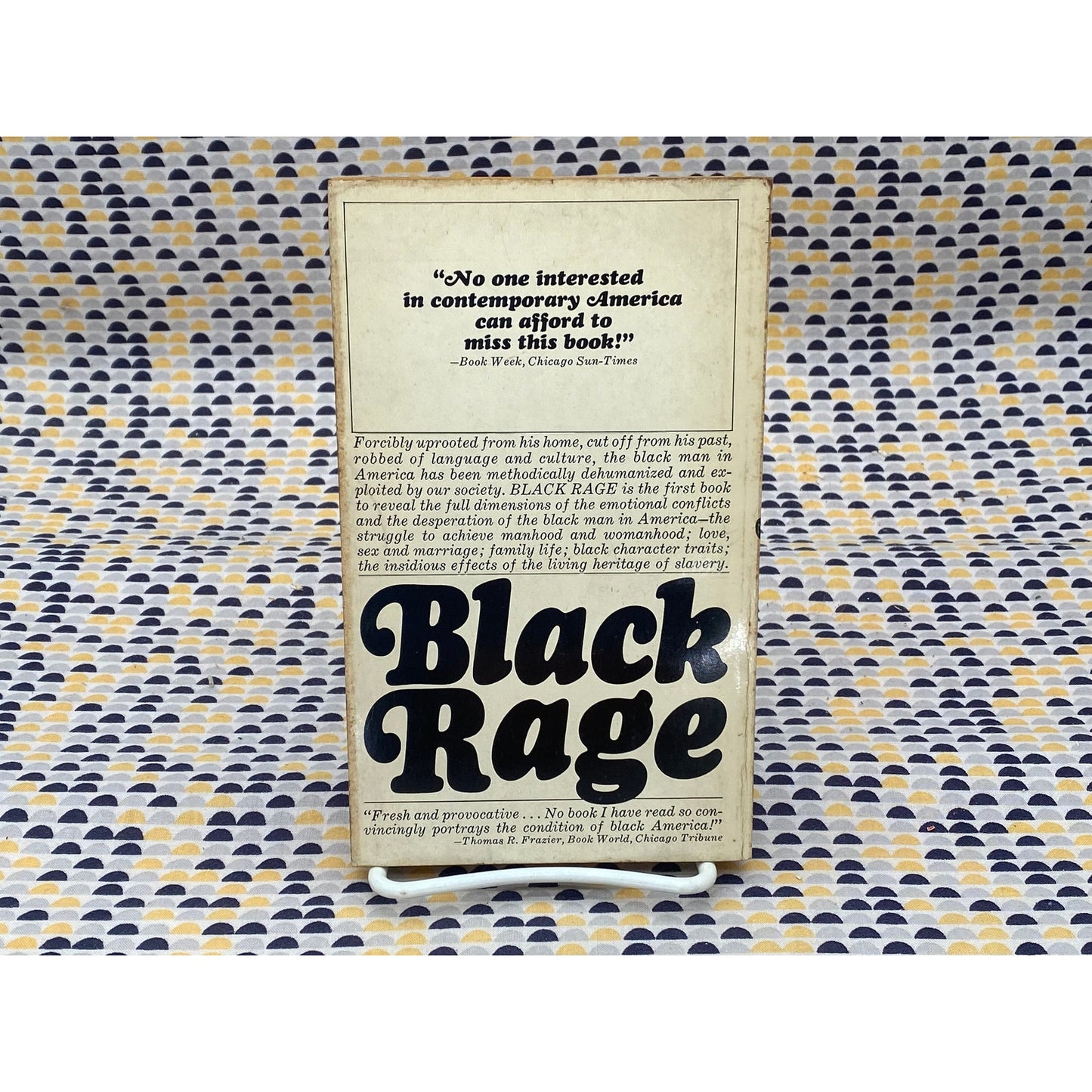 Black Rage - William Grier and Price Cobbs - Vintage Paperback Book - 95 cent Batnam Edition