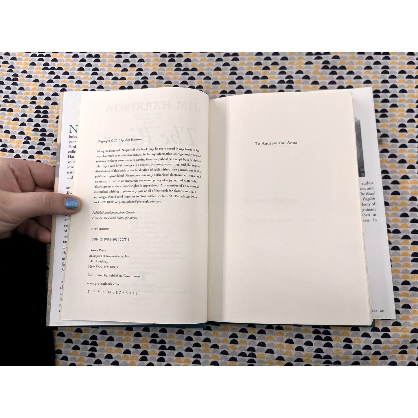 The River Swimmer - Jim Harrison - Grove Press - Hardcover - 1st Edition 1st Printing