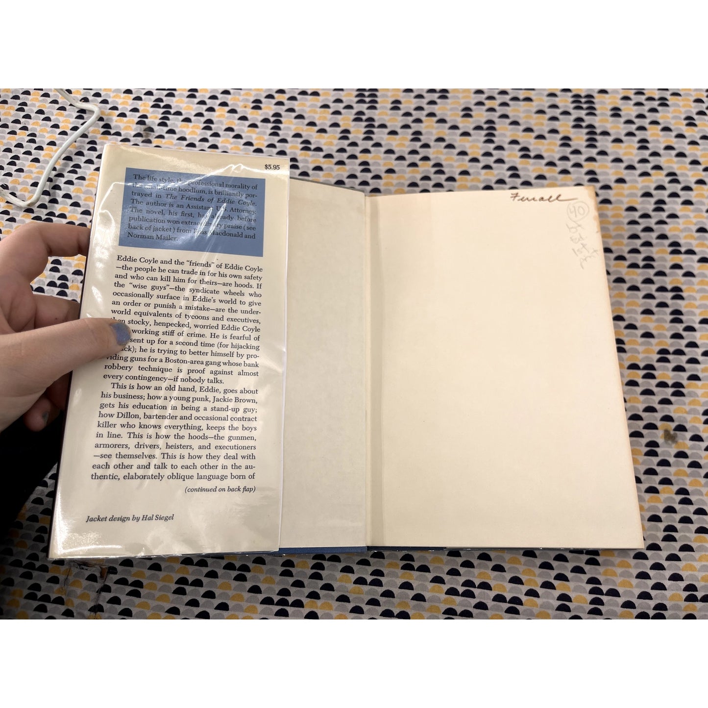 The Friends of Eddie Coyle - George V. Higgins - Knopf Books - Hardcover 1st Edition 1st Printing