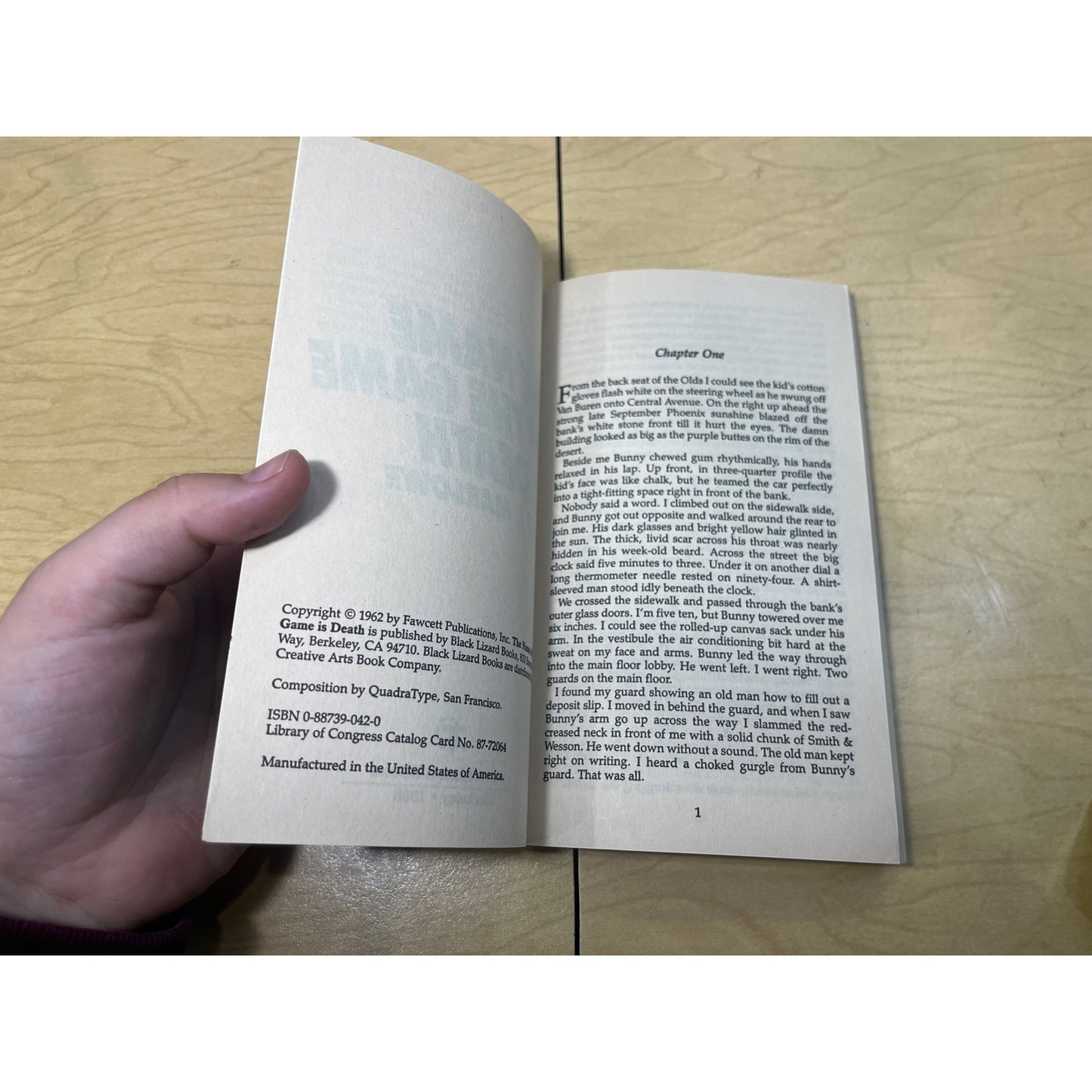 The Name of the Game is Death - Dan J. Marlowe - Black Lizard Crime - Paperback