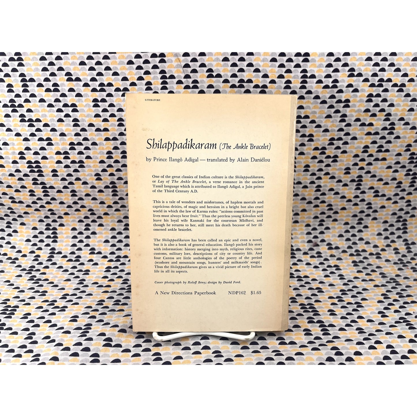 Shilappadikaram (The Ankle Bracelet) - Prince Ilango Adigal -New Directions Book - Paperback