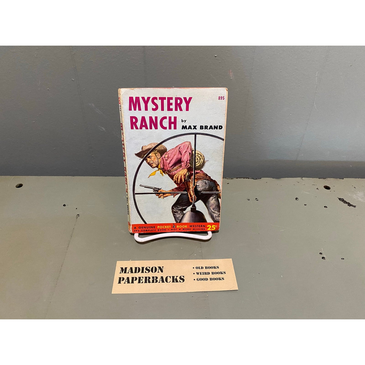 Mystery Ranch - Max Brand - Pocket Books 895 - Vintage Paperbacks