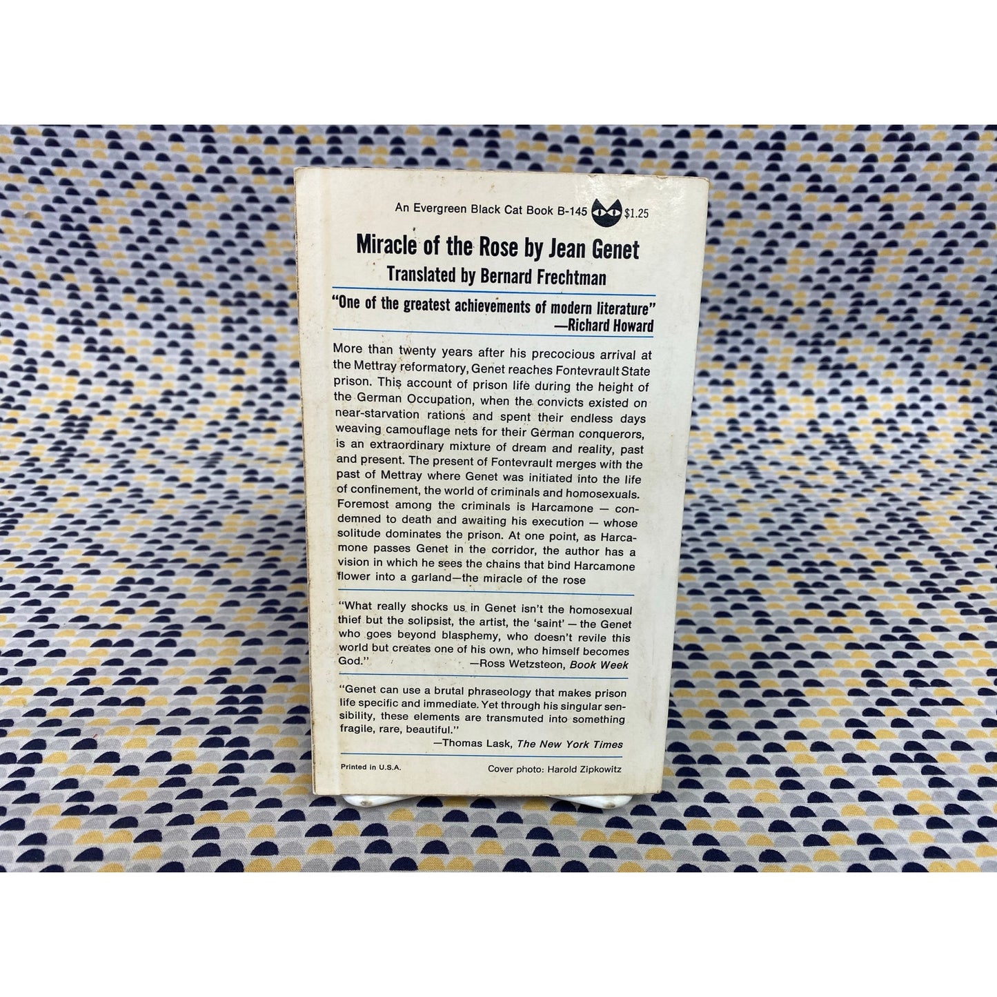 Copied - Miracle of the Rose - Jean Genet - Paperback - Evergreen Black Cat Edition