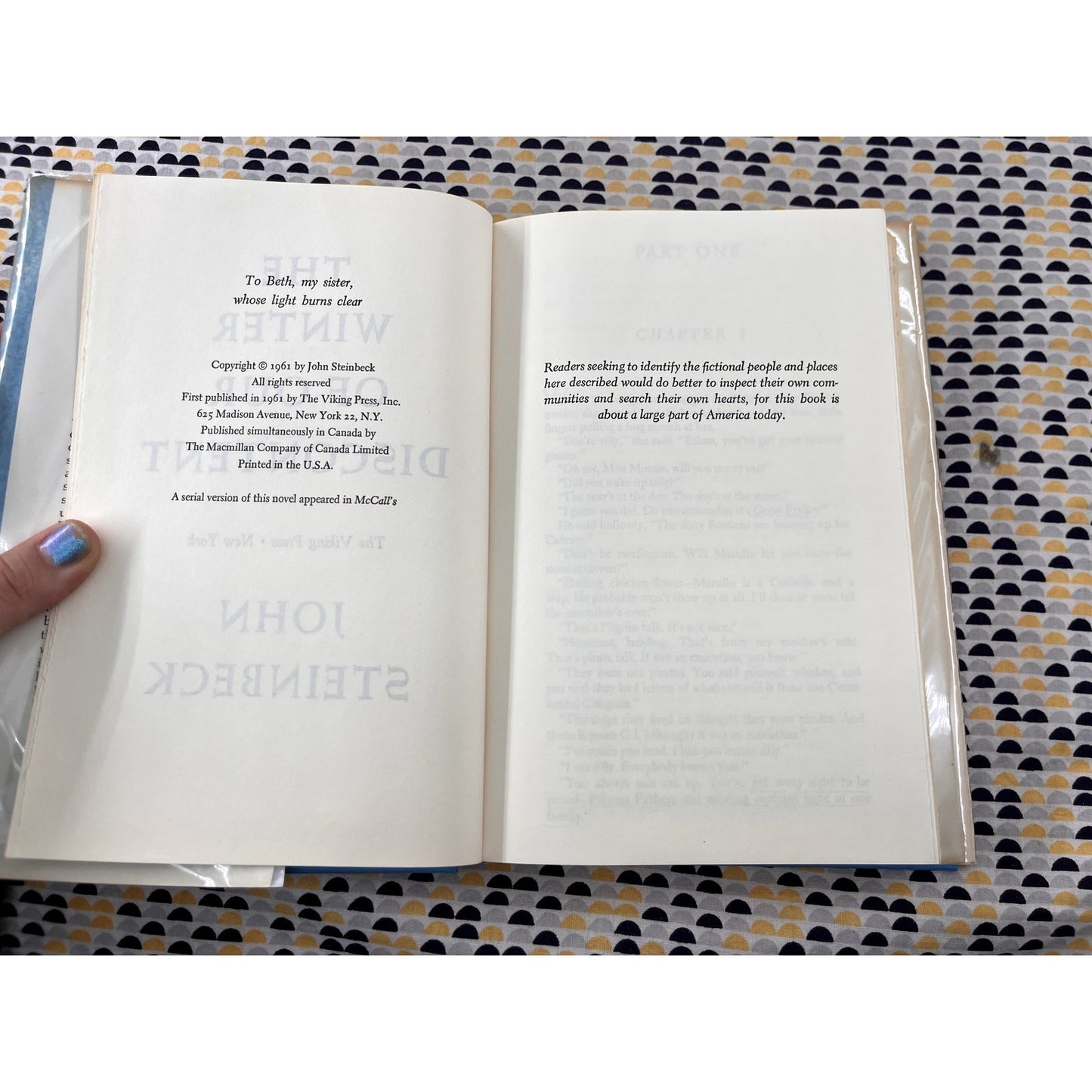 The Winter of Our Discontent - John Steinbeck - Viking Press - Hardcover