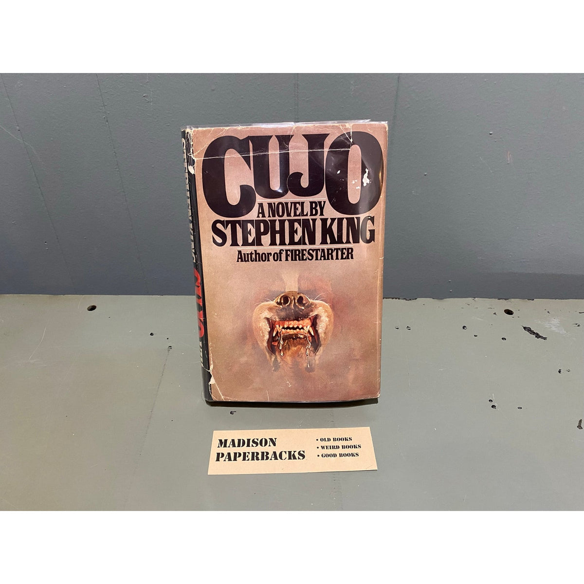 Cujo - Stephen King - Vintage Hardcover Book - 1981 Viking Press - Early Club Edition