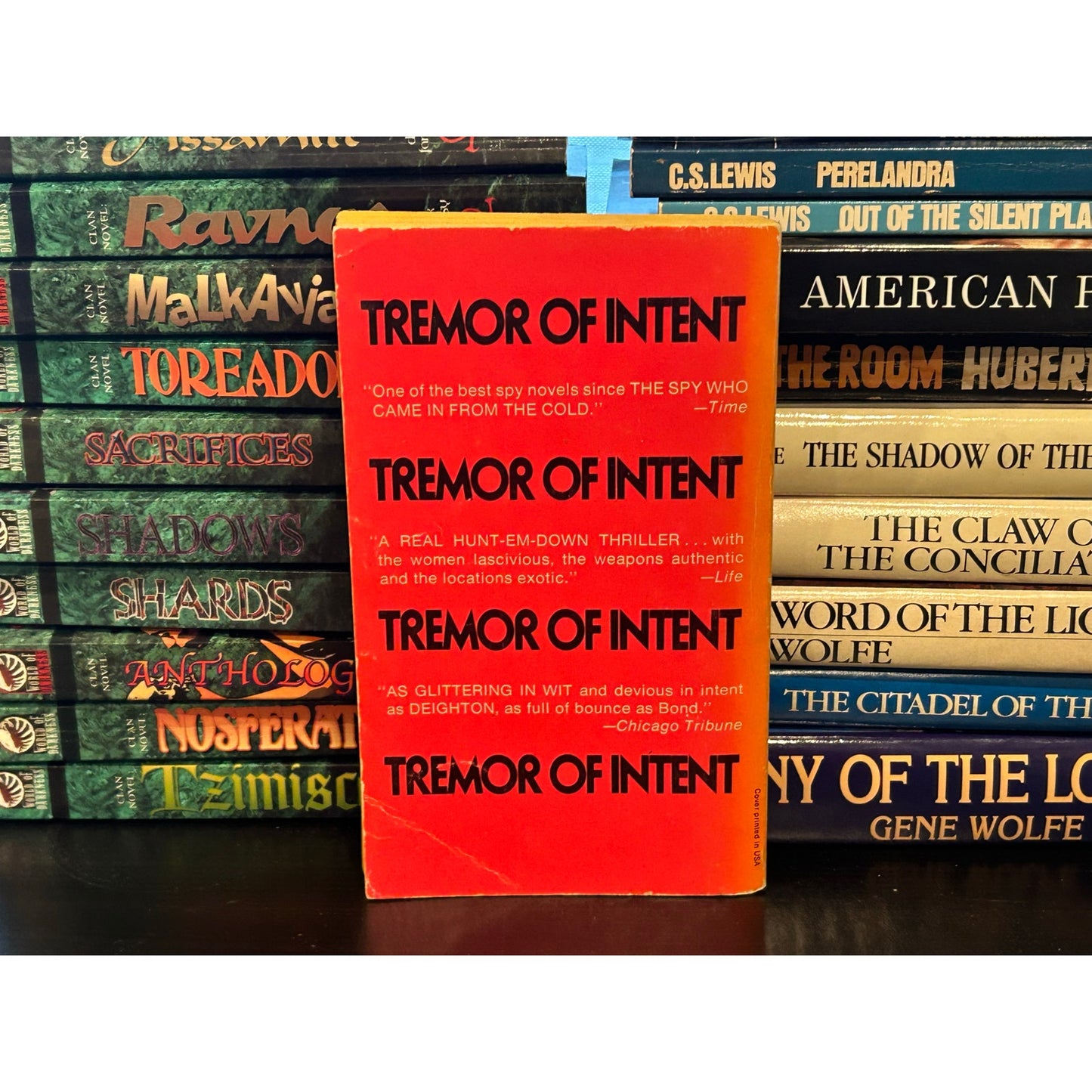 Tremor Of Intent - Anthony Burgess - Vintage Paperback Book - Ballantine Edition
